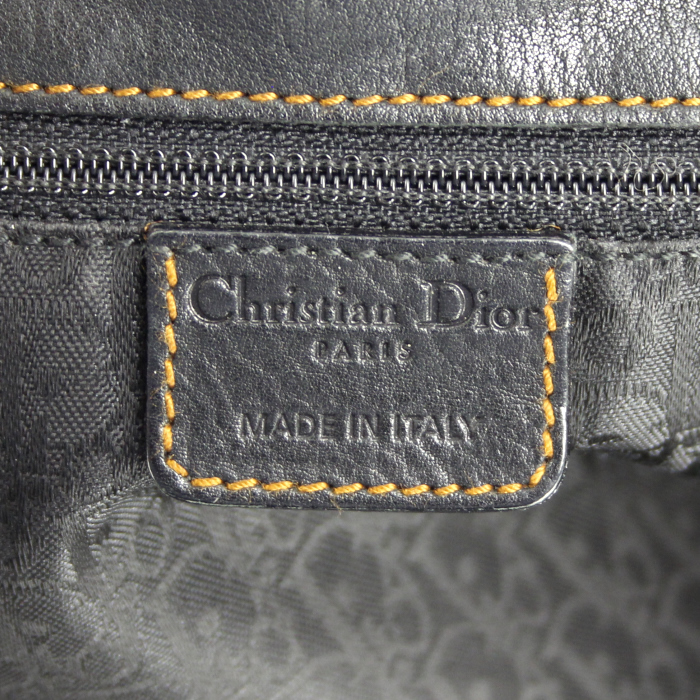 Borsa Christian Dior in pelle nera - Detail D3
