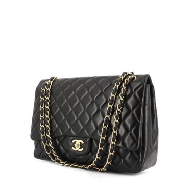 Borsa Chanel Timeless Maxi Jumbo in pelle trapuntata nera