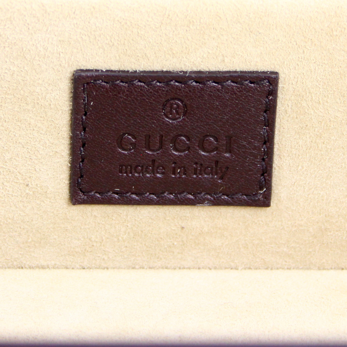 Gucci jewelry box in brown monogram leather - Detail D2