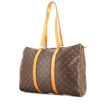 Sac de voyage Louis Vuitton Flanerie en toile monogram et cuir naturel