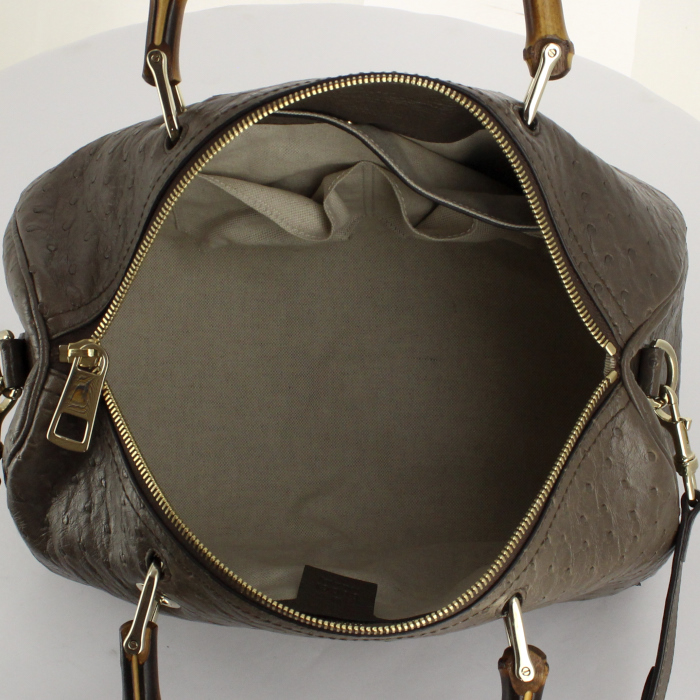 Gucci handbag in etoupe leather - Detail D3