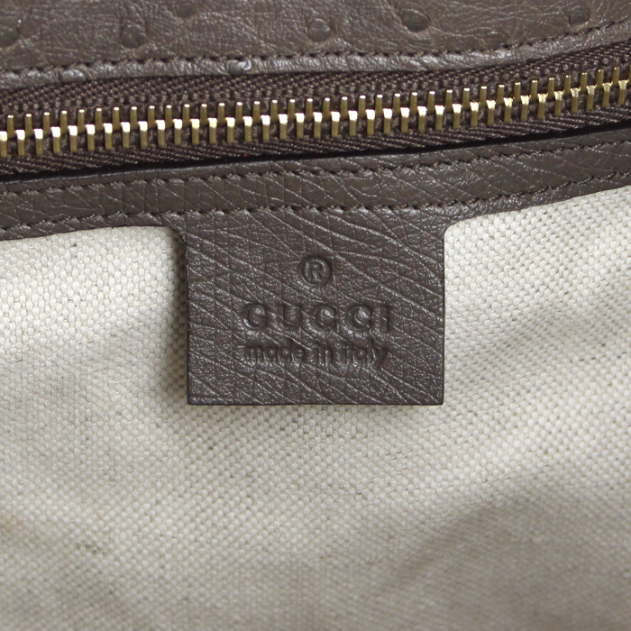 Gucci handbag in etoupe leather - Detail D4