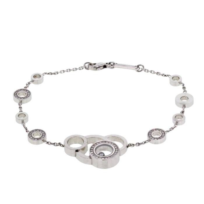 Chopard White Gold Happy Diamonds Love Bracelet 85/2899 at 1stDibs |  chopard happy diamond love bracelet