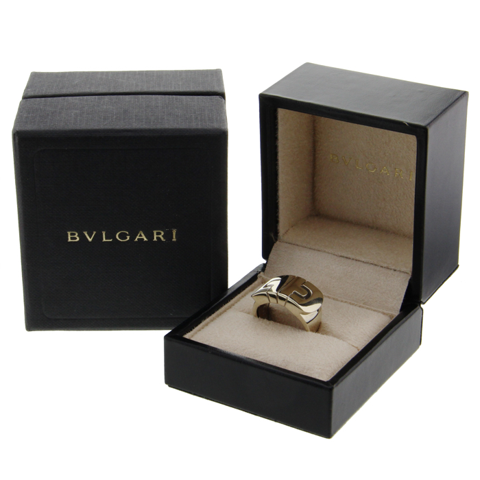 Bulgari Parentesi ring in white gold - Detail D2