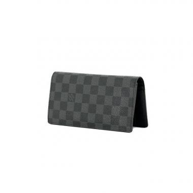 Louis Vuitton wallet Brazza in black damier canvas