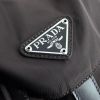 Prada backpack in canvas and brown leather - Detail D4 thumbnail