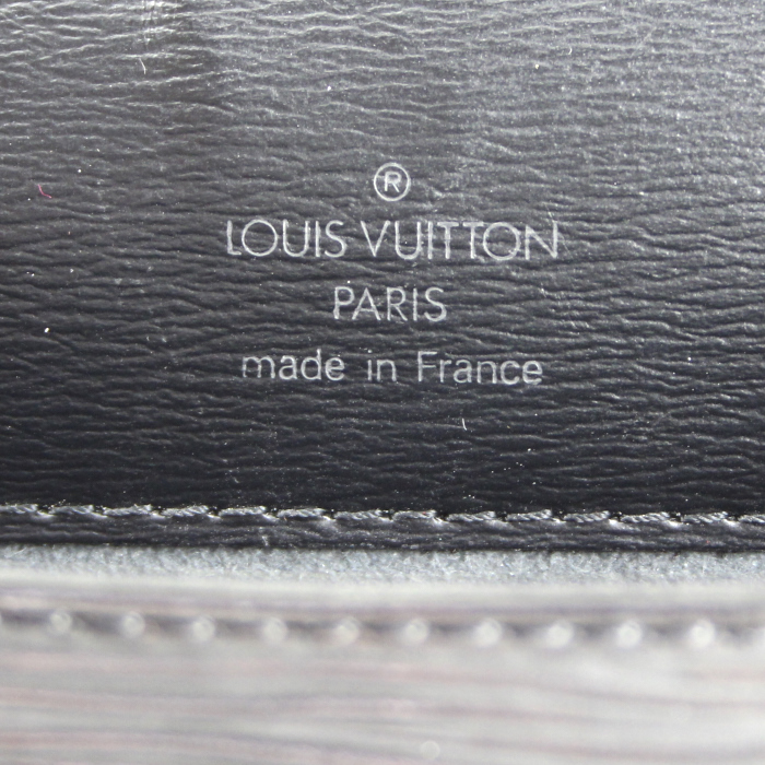 Bolso de mano Louis Vuitton en cuero Epi negro - Detail D3