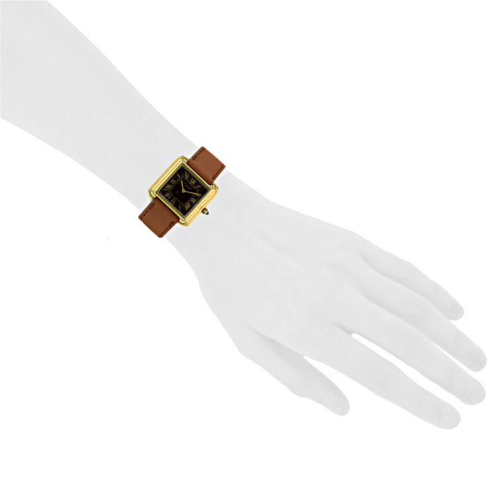 Cartier watch in gold plated Circa 1970 - Detail D1