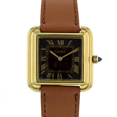 Montre Cartier en plaqué or Vers 1970