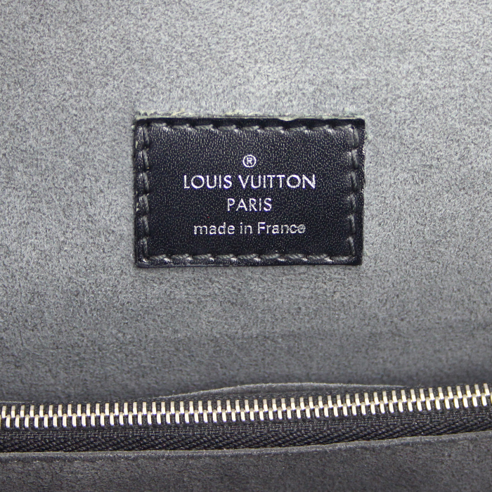 Bolso de mano Louis Vuitton Pont Neuf en cuero Epi negro - Detail D3