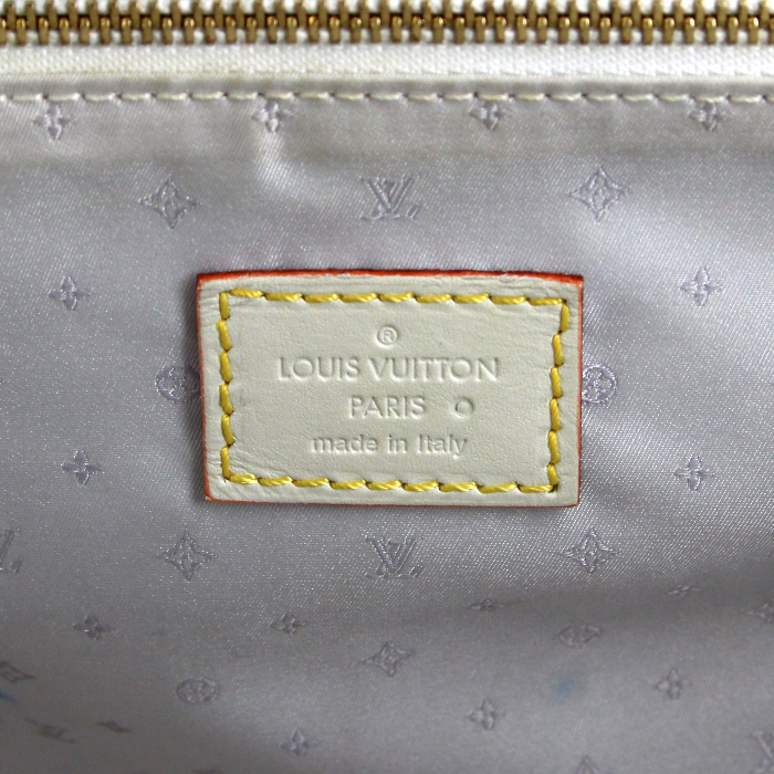 Borsa Louis Vuitton L'Ingénieux in pelle suhali bianca - Detail D3