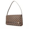 Louis Vuitton handbag in ebene damier canvas and brown leather - 00pp thumbnail