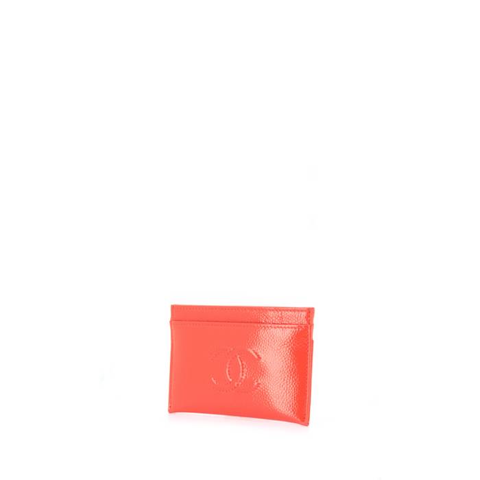 Chanel Red Patent Leather Card Holder