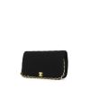 Chanel handbag in black jersey canvas - 00pp thumbnail
