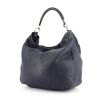 Saint Laurent Roady handbag in blue grained leather - 00pp thumbnail