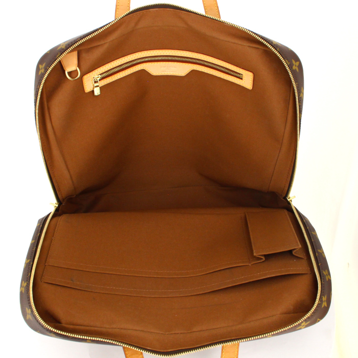 Borsa portadocumenti Louis Vuitton in tela monogram e pelle naturale - Detail D2