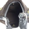 Bolso de mano Yves Saint Laurent Saint-Tropez en cuero negro marrón y caqui y ante - Detail D2 thumbnail