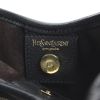 Yves Saint Laurent Saint-Tropez handbag in black, brown and khaki leather and suede - Detail D3 thumbnail