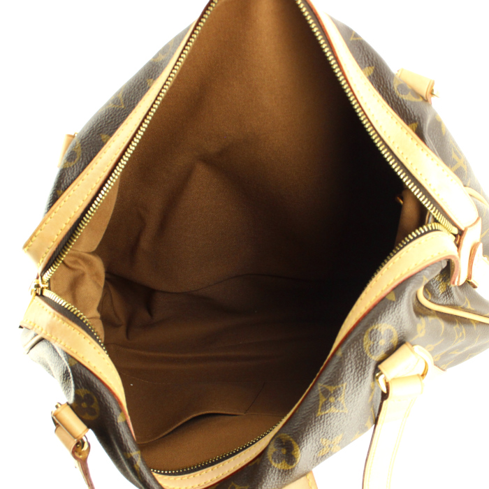 Sac à main Louis Vuitton Stresa en toile monogram et cuir naturel - Detail D2