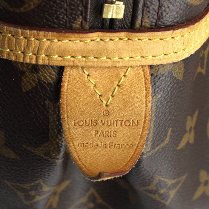 Borsa Louis Vuitton in tela monogram e pelle naturale - Detail D3