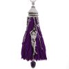 Boucheron Exquises confidences long necklace in white gold,  sapphires and amethyst and in diamonds - Detail D1 thumbnail
