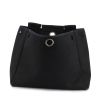 Hermes Herbag handbag in canvas and black leather - Detail D3 thumbnail