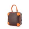 Hermes Omnibus handbag in brown and orange leather - 00pp thumbnail