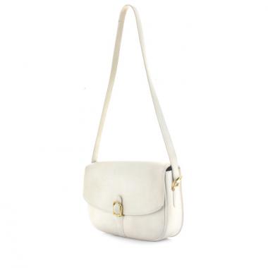 Bolso Hermes en cuero blanco