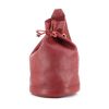 Hermes shopping bag in red Fjord leather - 00pp thumbnail