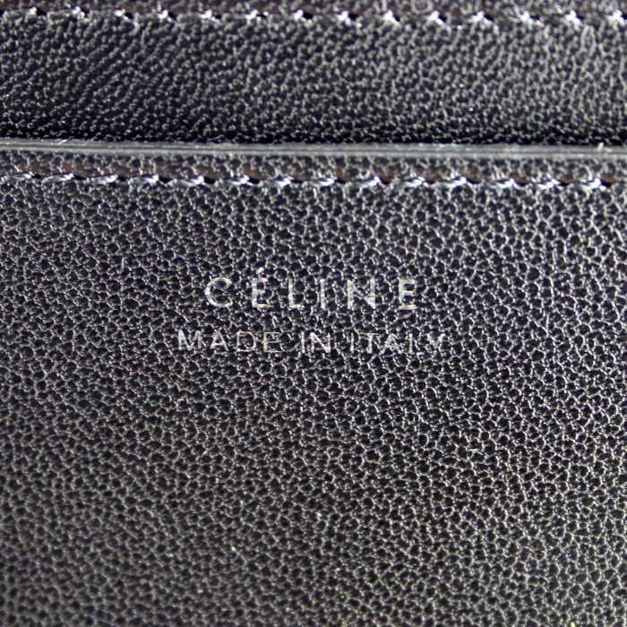 Celine wallet in coral grained leather - Detail D4