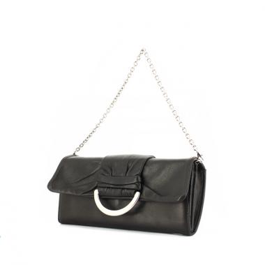 Sac/pochette Dior en cuir noir