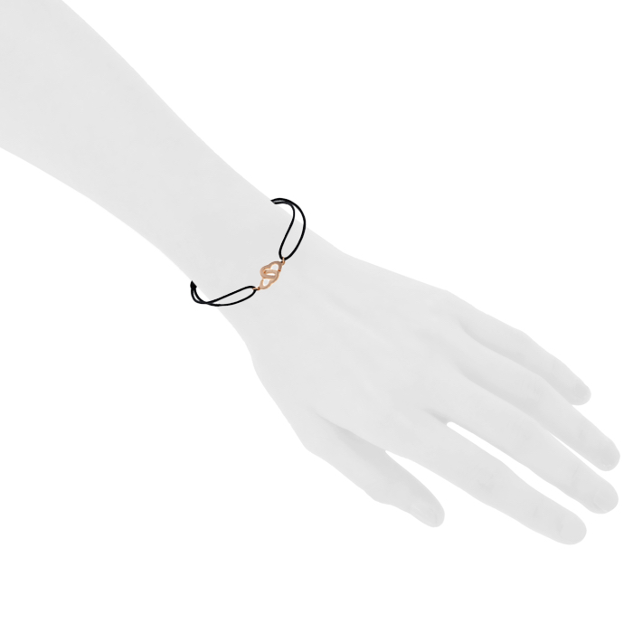 Brazalete Dinh Van Double Coeur en oro rosa - Detail D1