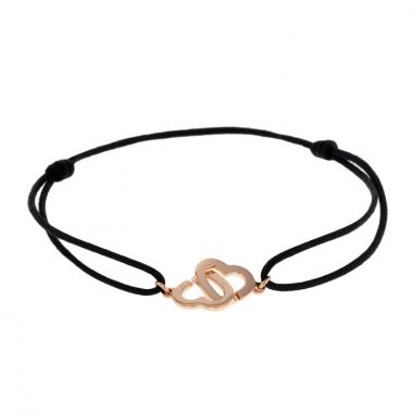 Bracelet Dinh Van Double Coeur en or rose