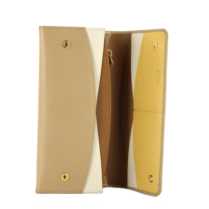 Wallet in beige leather - Detail D2