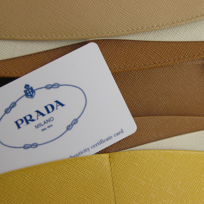 Portafogli in pelle beige - Detail D5