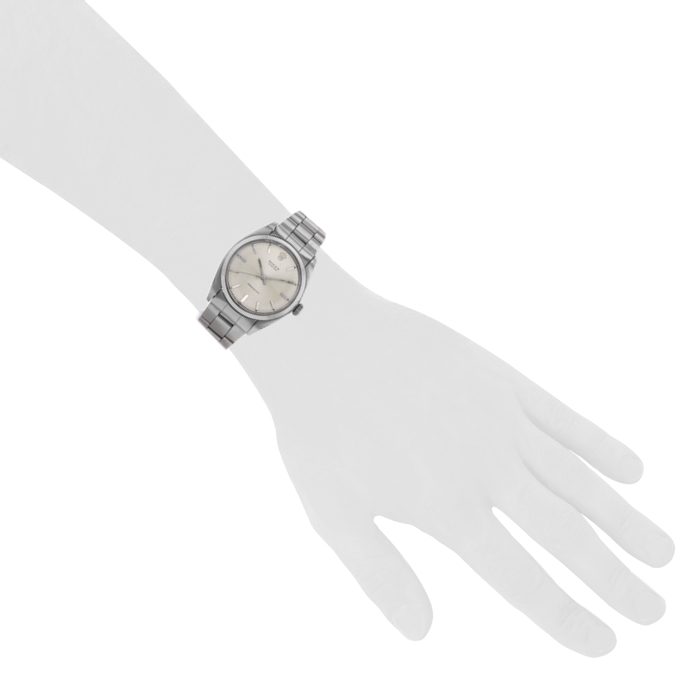 Rolex Oyster Precision watch in stainless steel Ref:  6426 Circa  1970 - Detail D1