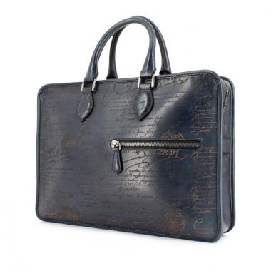 Berluti briefcase in blue leather