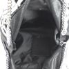 Bolso de mano Stella McCartney modelo grande en piel sintética negra y blanca y lona satinada negra - Detail D2 thumbnail