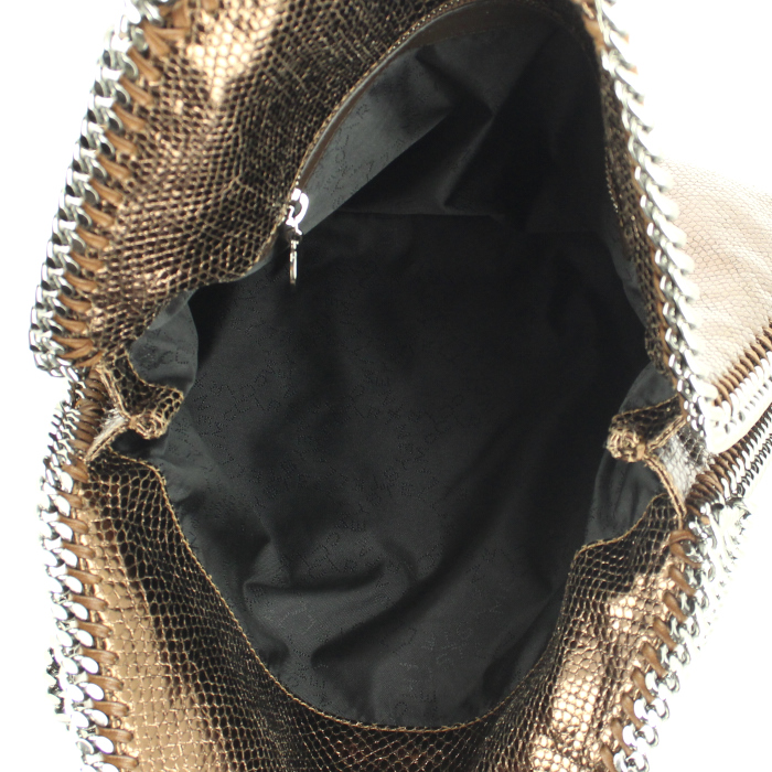 Borsa Stella McCartney modello piccolo in tela mordoré - Detail D2