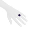 Chaumet Attrape Moi Si Tu M'Aimes large model ring in white gold and diamonds and in amethyst - Detail D1 thumbnail