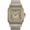 Cartier Santos watch in gold and stainless steel - 00pp thumbnail