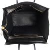 Bolso de mano Celine Luggage en cuero negro y azul y lona beige - Detail D2 thumbnail