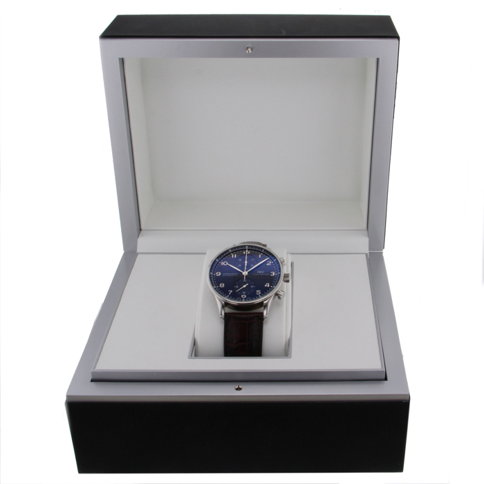 Montre IWC Portugaise Chronographe en acier Vers  2009 - Detail D3