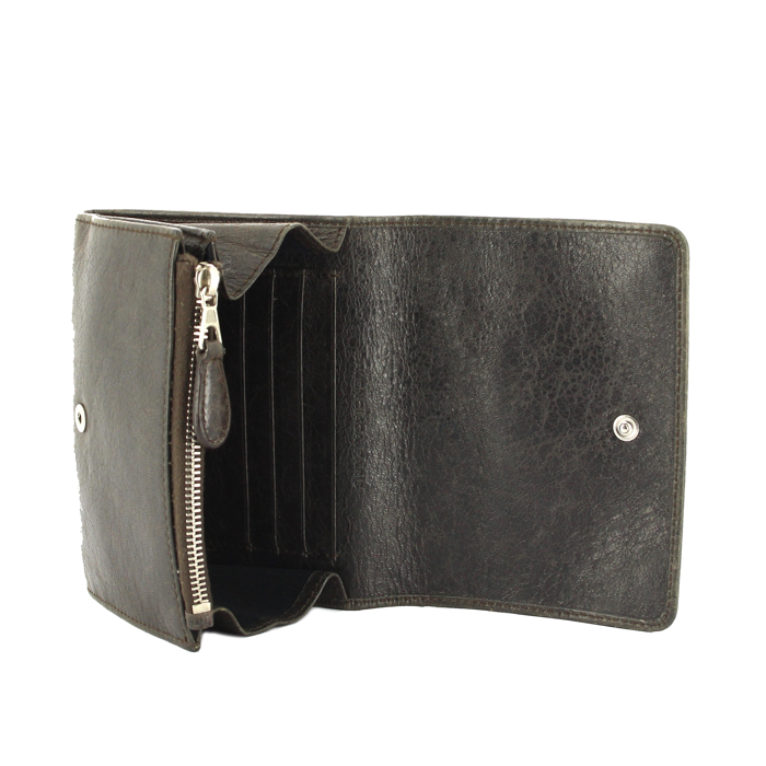 Balenciaga wallet in grey leather - Detail D1