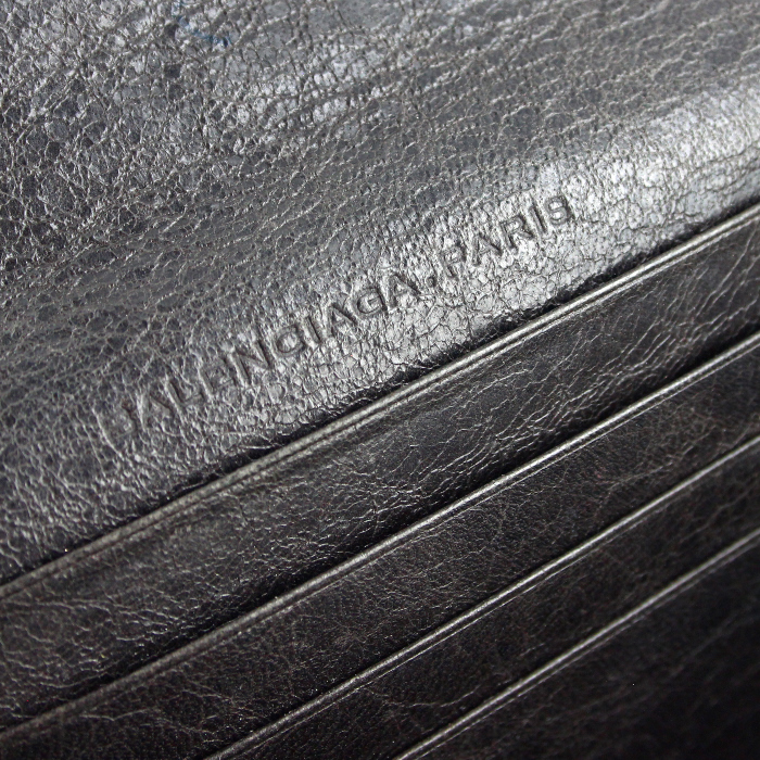 Balenciaga wallet in grey leather - Detail D4