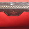 Louis Vuitton Bergamo handbag in damier canvas and brown leather - Detail D4 thumbnail