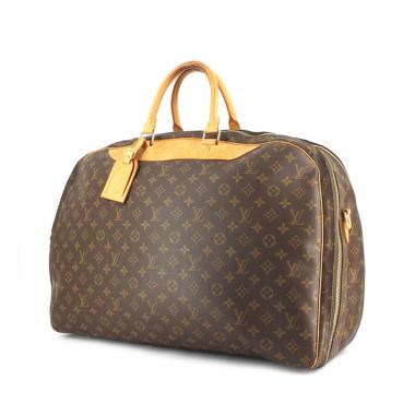 Sac de voyage Louis Vuitton Alize en toile monogram enduite et cuir naturel