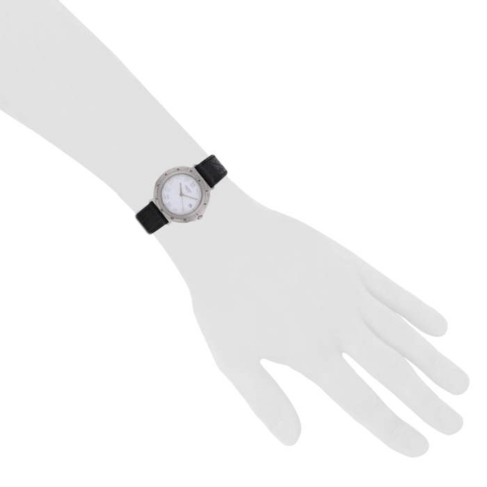 Hermes Météore - wristwatch in stainless steel Circa  1990 - Detail D1