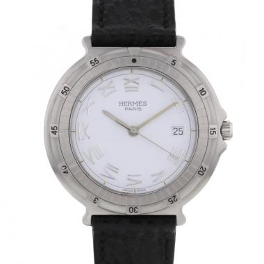 Hermes Météore - wristwatch in stainless steel Circa  1990