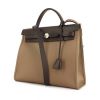 Borsa Hermes Herbag in tela e pelle marrone - 00pp thumbnail